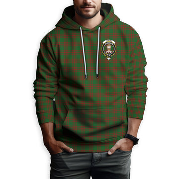 Menzies Tartan Hoodie with Family Crest