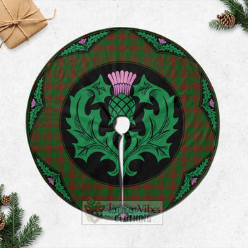 Menzies Tartan Christmas Tree Skirt Scottish Thistle Style Casual Tree Skirts - Tartan Vibes Clothing