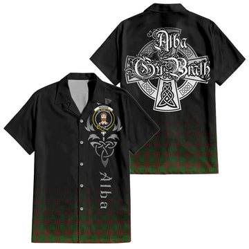 Menzies Tartan Hawaiian Shirt Shirt Featuring Alba Gu Brath Family Crest Celtic Inspired Kid - Tartan Vibes Clothing