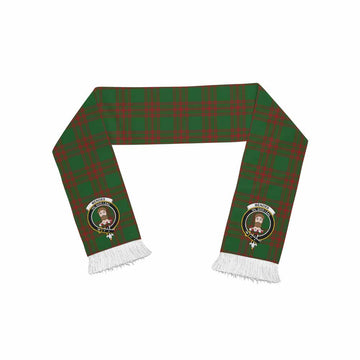 Tartan Vibes Clothing Menzies Tartan Ruffneck Scarf with Family Crest