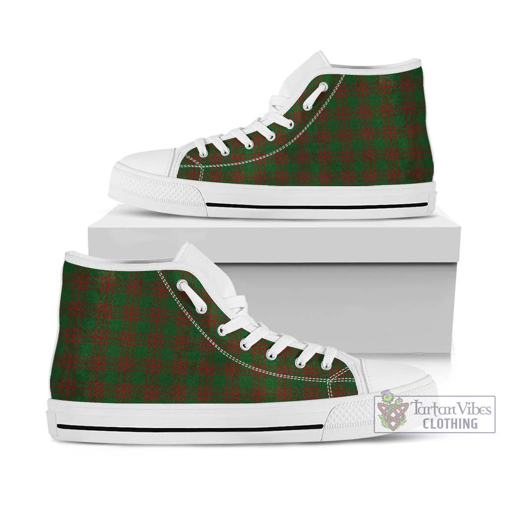 Menzies Tartan High Top Shoes Kid High Top - White Sole - Tartan Vibes Clothing
