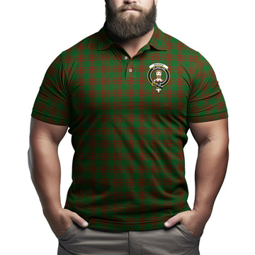 Menzies Tartan Men's Polo Shirt with Family Crest