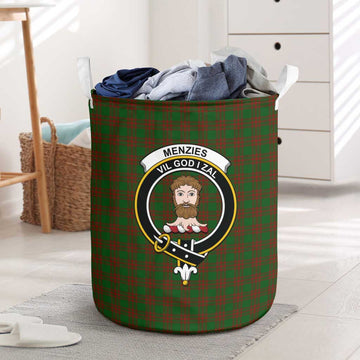 Menzies Tartan Laundry Basket with Family Crest One Size - Tartan Vibes Clothing