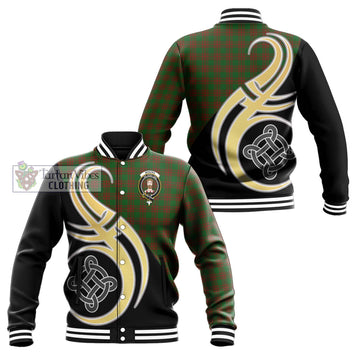Menzies Tartan Baseball Jacket with Family Crest and Celtic Symbol Style Unisex - Tartan Vibes Clothing