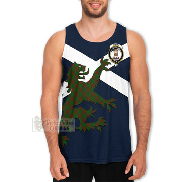 Menzies Tartan Lion Rampant Men's Tank Top Proudly Display Your Heritage with Alba Gu Brath and Clan Name