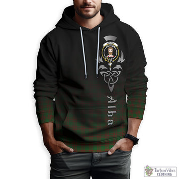 Menzies Tartan Hoodie Featuring Alba Gu Brath Family Crest Celtic Inspired Zip Hoodie - Tartan Vibes Clothing