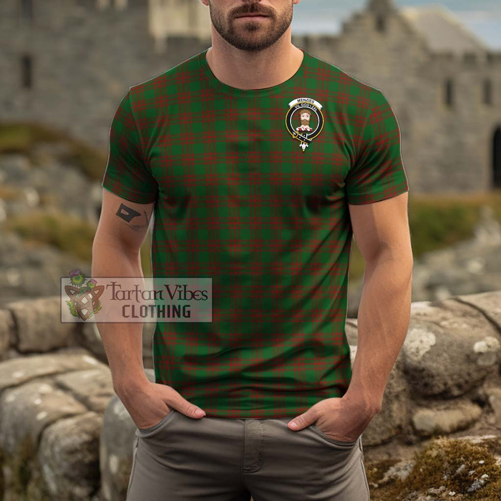 Menzies Tartan Cotton T-Shirt with Family Crest Kid's Shirt - Tartan Vibes Clothing