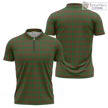 Menzies Tartan Zipper Polo Shirt Unisex - Tartan Vibes Clothing