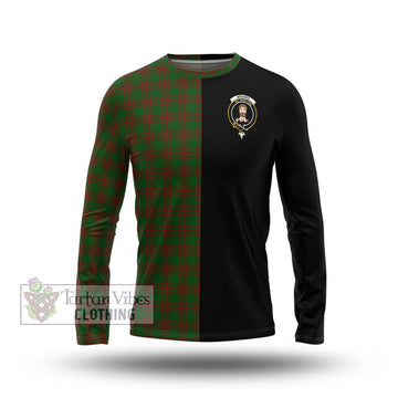 Menzies Tartan Long Sleeve T-Shirt with Family Crest and Half Of Me Style Unisex - Tartan Vibes Clothing