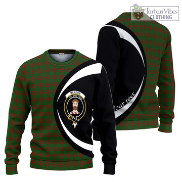 Menzies Tartan Ugly Sweater with Family Crest Circle Style Unisex - Tartan Vibes Clothing