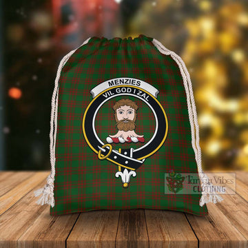 Menzies Tartan Christmas Santa's Bag with Family Crest - Tartan Vibes Clothing