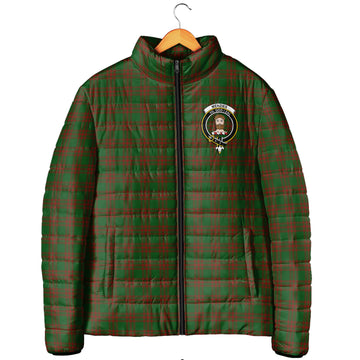 Menzies Tartan Padded Jacket with Family Crest