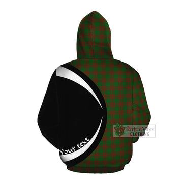 Menzies Tartan Cotton Hoodie with Family Crest Circle Style Pullover Hoodie - Tartan Vibes Clothing