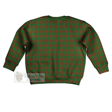Menzies Tartan Kid Ugly Sweater with Family Crest - Tartan Vibes Clothing