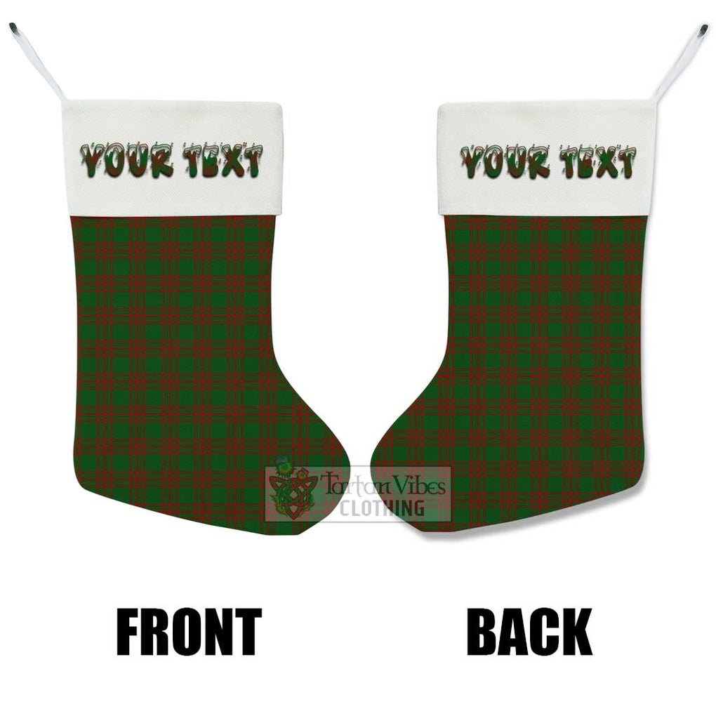 Menzies Tartan Christmas Stocking with Personalized Text - Tartan Vibes Clothing