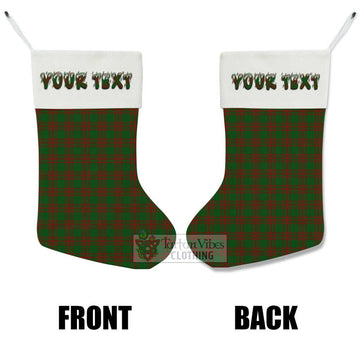 Menzies Tartan Christmas Stocking with Personalized Text - Tartan Vibes Clothing