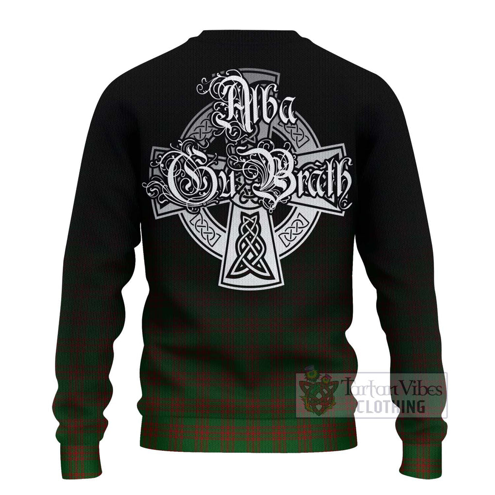 Menzies Tartan Ugly Sweater Featuring Alba Gu Brath Family Crest Celtic Inspired - Tartan Vibes Clothing