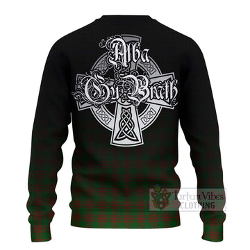 Menzies Tartan Ugly Sweater Featuring Alba Gu Brath Family Crest Celtic Inspired - Tartan Vibes Clothing