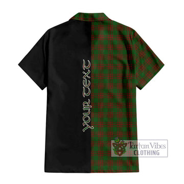 Menzies Tartan Hawaiian Shirt with Family Crest and Half Of Me Style - Tartan Vibes Clothing