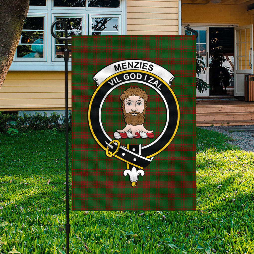 Menzies Tartan Flag with Family Crest - Tartan Vibes Clothing