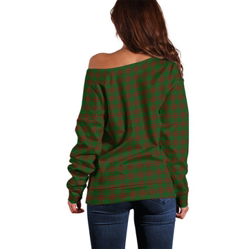 Menzies Tartan Off Shoulder Women Sweater - Tartanvibesclothing