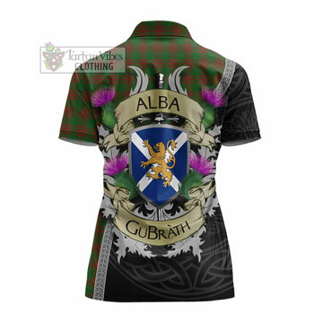Menzies Tartan Family Crest Women's Polo Shirt Lion Rampant Royal Thistle Shield Celtic Inspired - Tartan Vibes Clothing