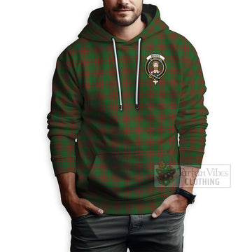 Menzies Tartan Hoodie with Family Crest Celtic Skull Style - Tartan Vibes Clothing