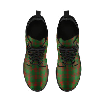 Menzies Tartan Leather Boots
