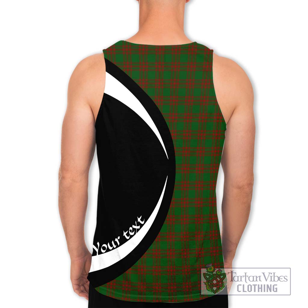 Menzies Tartan Men's Tank Top with Family Crest Circle Style - Tartan Vibes Clothing