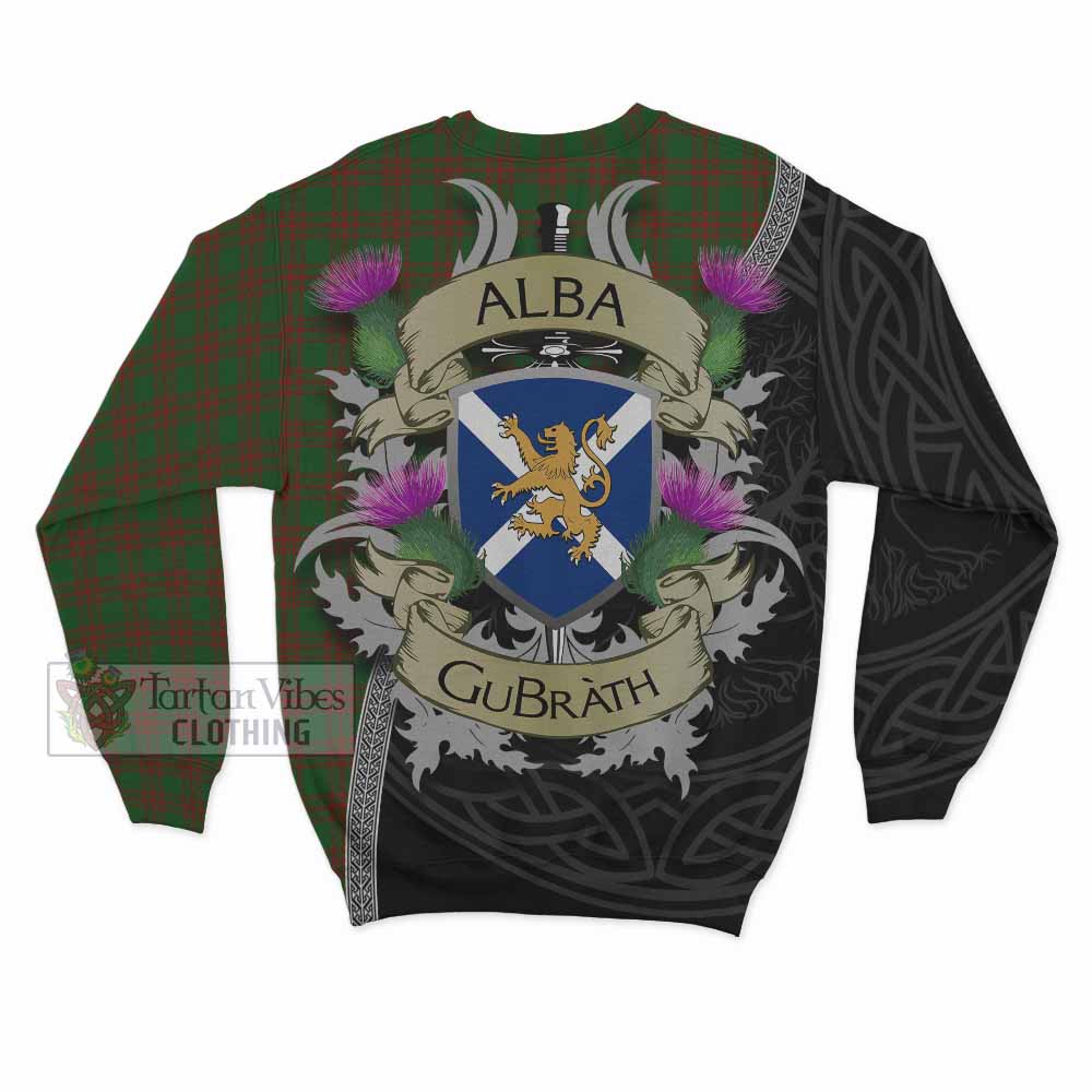 Menzies Tartan Family Crest Sweatshirt Lion Rampant Royal Thistle Shield Celtic Inspired - Tartan Vibes Clothing