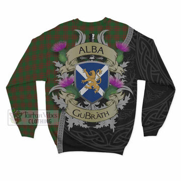 Menzies Tartan Family Crest Sweatshirt Lion Rampant Royal Thistle Shield Celtic Inspired