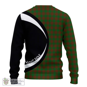 Menzies Tartan Ugly Sweater with Family Crest Circle Style - Tartan Vibes Clothing