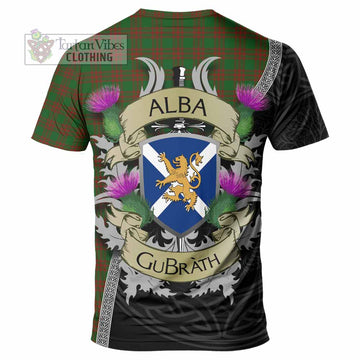 Menzies Tartan Family Crest T-Shirt Lion Rampant Royal Thistle Shield Celtic Inspired