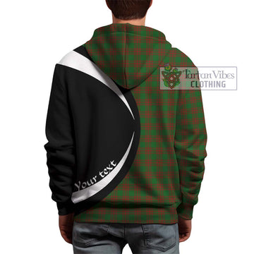 Menzies Tartan Hoodie with Family Crest Circle Style - Tartan Vibes Clothing