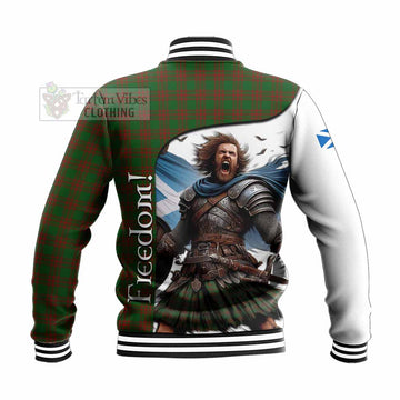 Menzies Crest Tartan Baseball Jacket Inspired by the Freedom of Scottish Warrior - Tartan Vibes Clothing