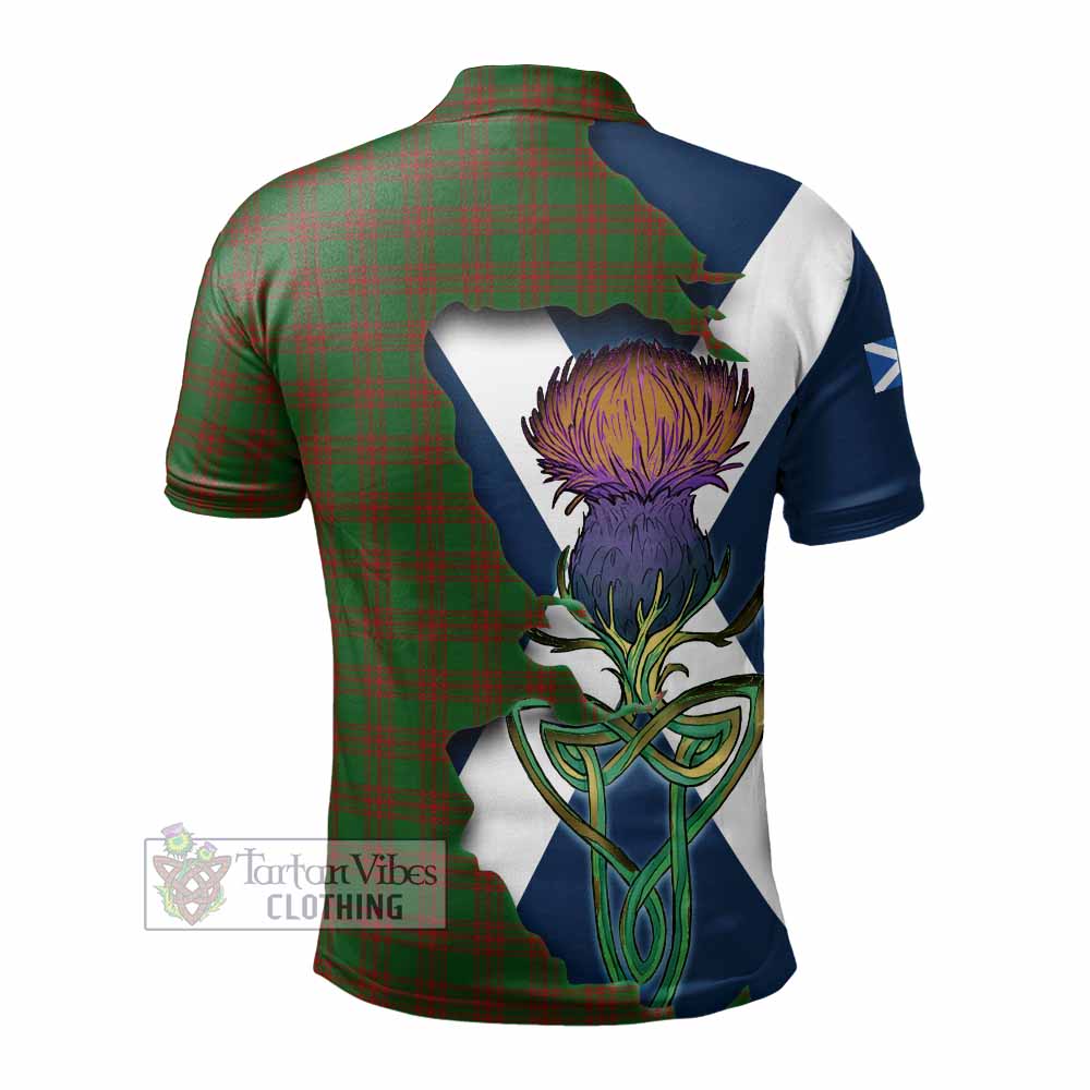 Menzies Tartan Family Crest Polo Shirt Scottish Thistle Celtic Inspired - Tartan Vibes Clothing