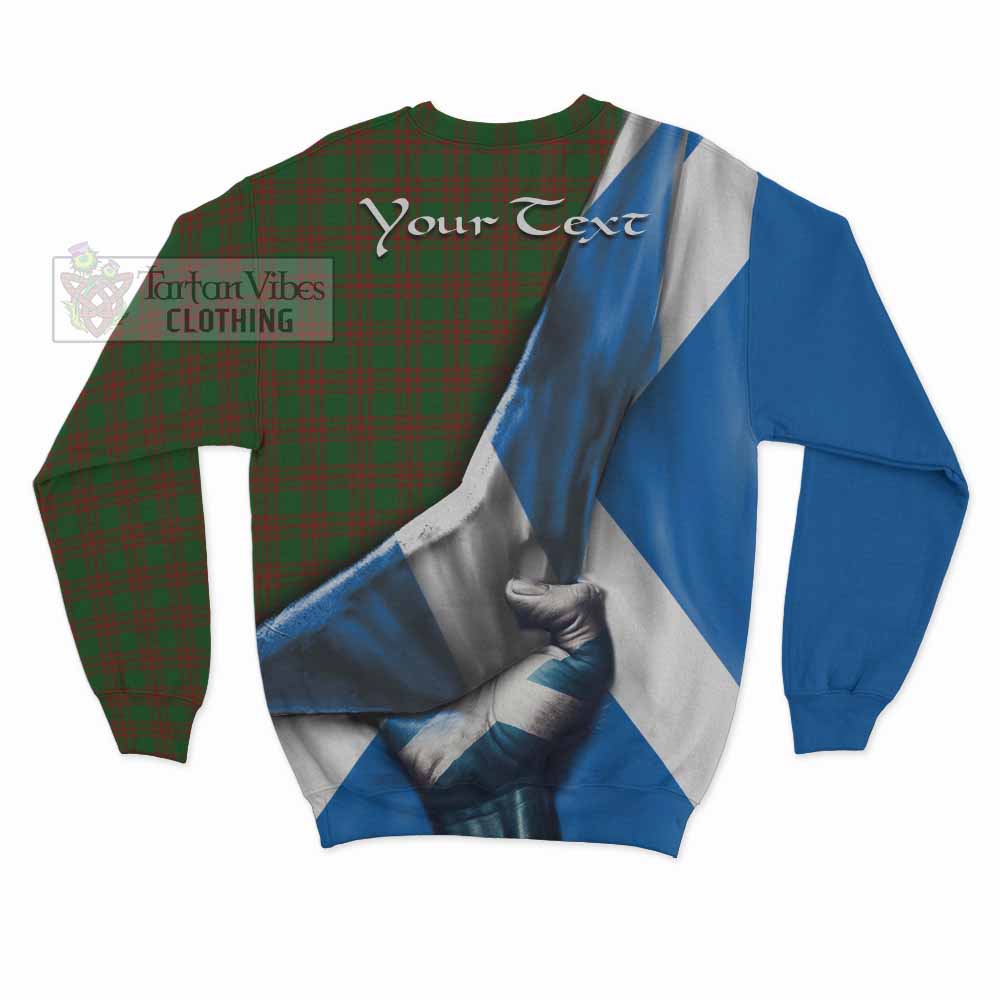 Menzies Tartan Sweatshirt with Family Crest Scotland Patriotic Style - Tartan Vibes Clothing