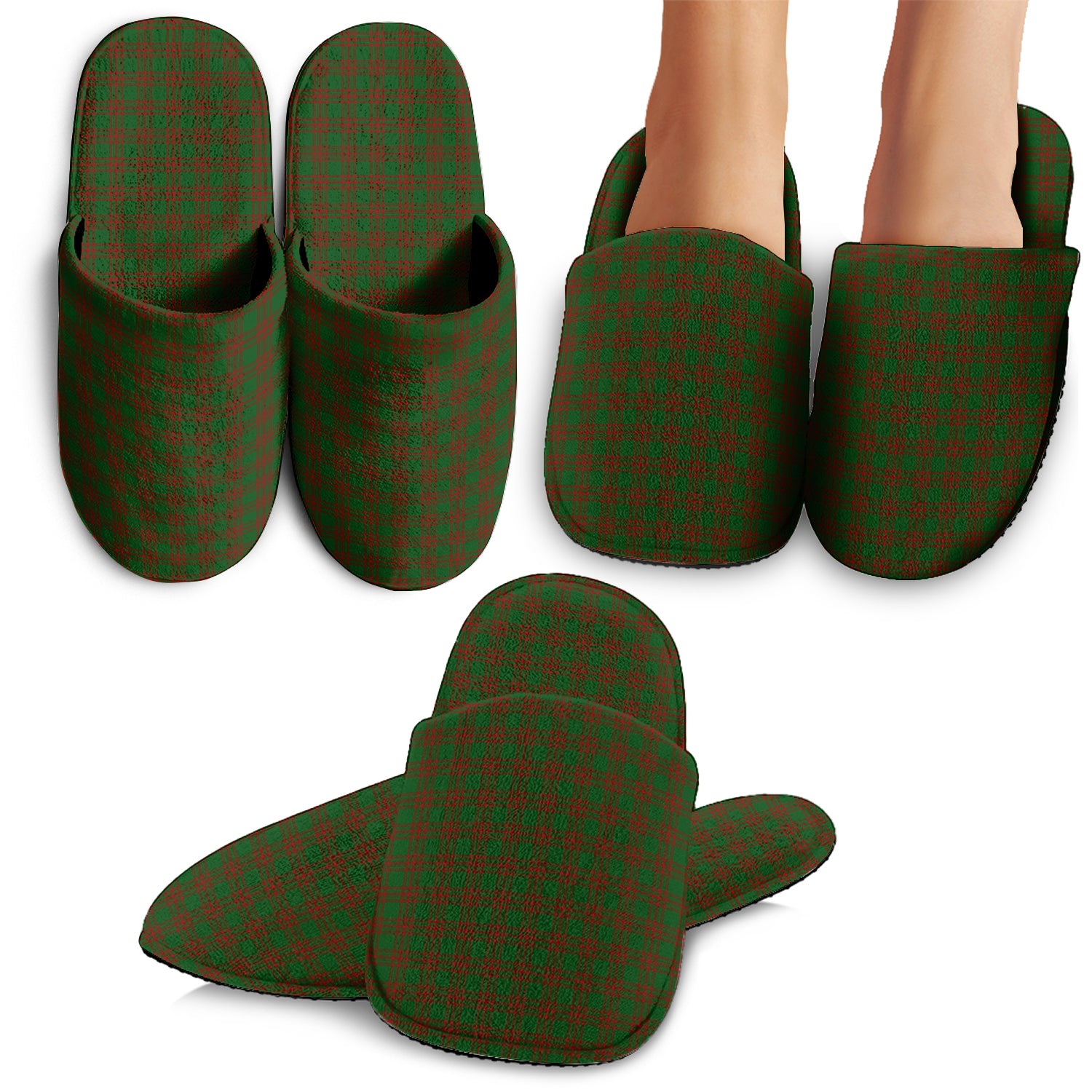 Menzies Tartan Home Slippers - Tartan Vibes Clothing