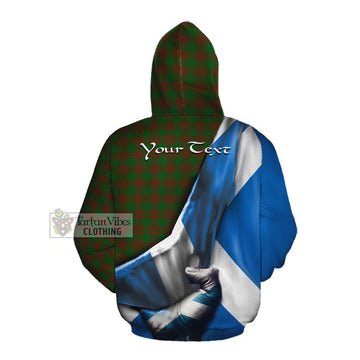 Menzies Tartan Cotton Hoodie with Family Crest Scotland Patriotic Style Pullover Hoodie - Tartan Vibes Clothing