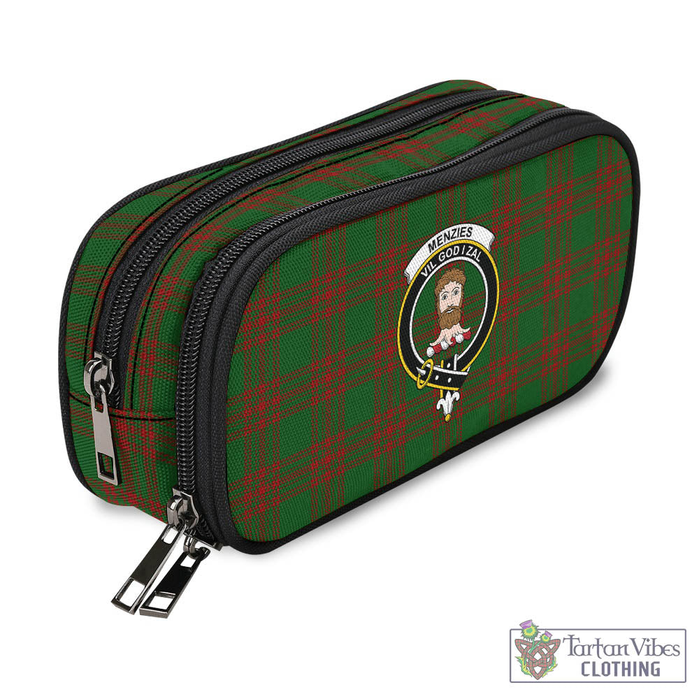Menzies Tartan Pen and Pencil Case with Family Crest - Tartan Vibes Clothing
