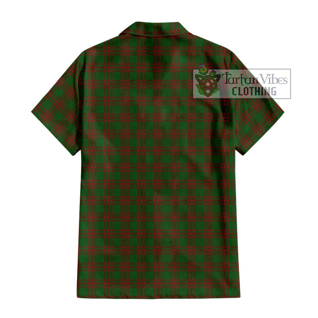 Menzies Tartan Hawaiian Shirt with Family Crest DNA In Me Style - Tartan Vibes Clothing