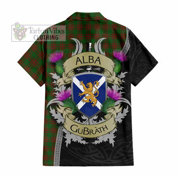 Menzies Tartan Family Crest Hawaiian Shirt Lion Rampant Royal Thistle Shield Celtic Inspired - Tartan Vibes Clothing