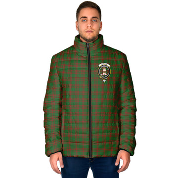 Menzies Tartan Padded Jacket with Family Crest