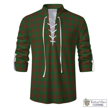 Menzies Tartan Men's Scottish Traditional Jacobite Ghillie Kilt Shirt - Tartan Vibes Clothing