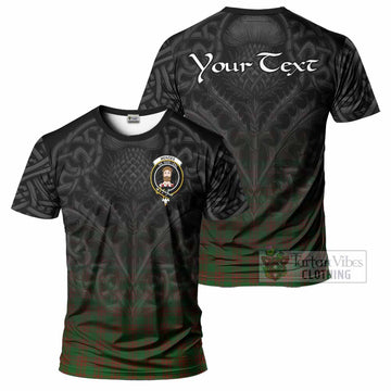 Menzies Tartan T-Shirt with Family Crest Celtic Thistle Vibes - Tartan Vibes Clothing