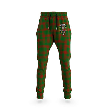 Menzies Tartan Joggers Pants with Family Crest