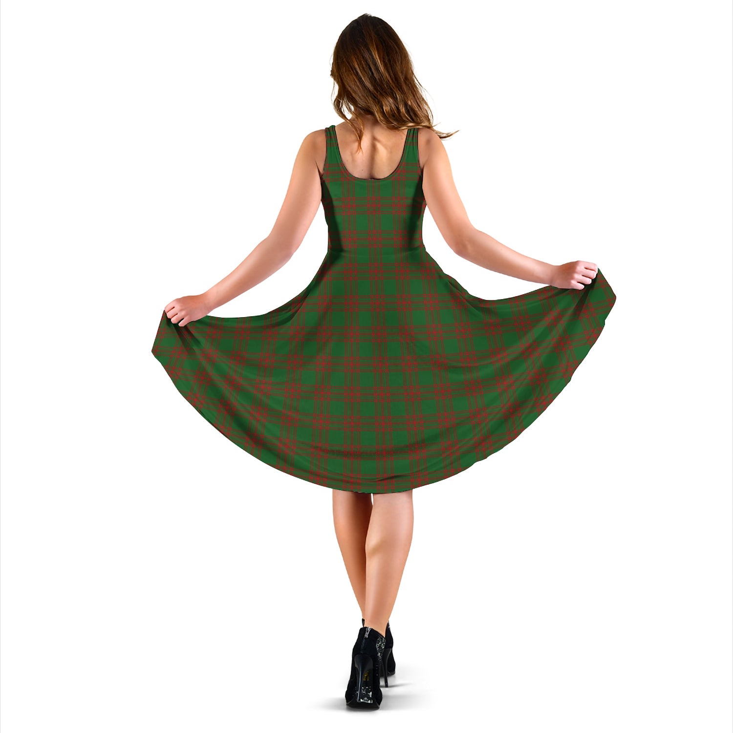 Menzies Tartan Sleeveless Midi Womens Dress - Tartan Vibes Clothing