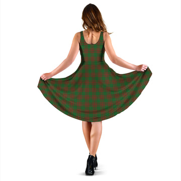 Menzies Tartan Sleeveless Midi Womens Dress