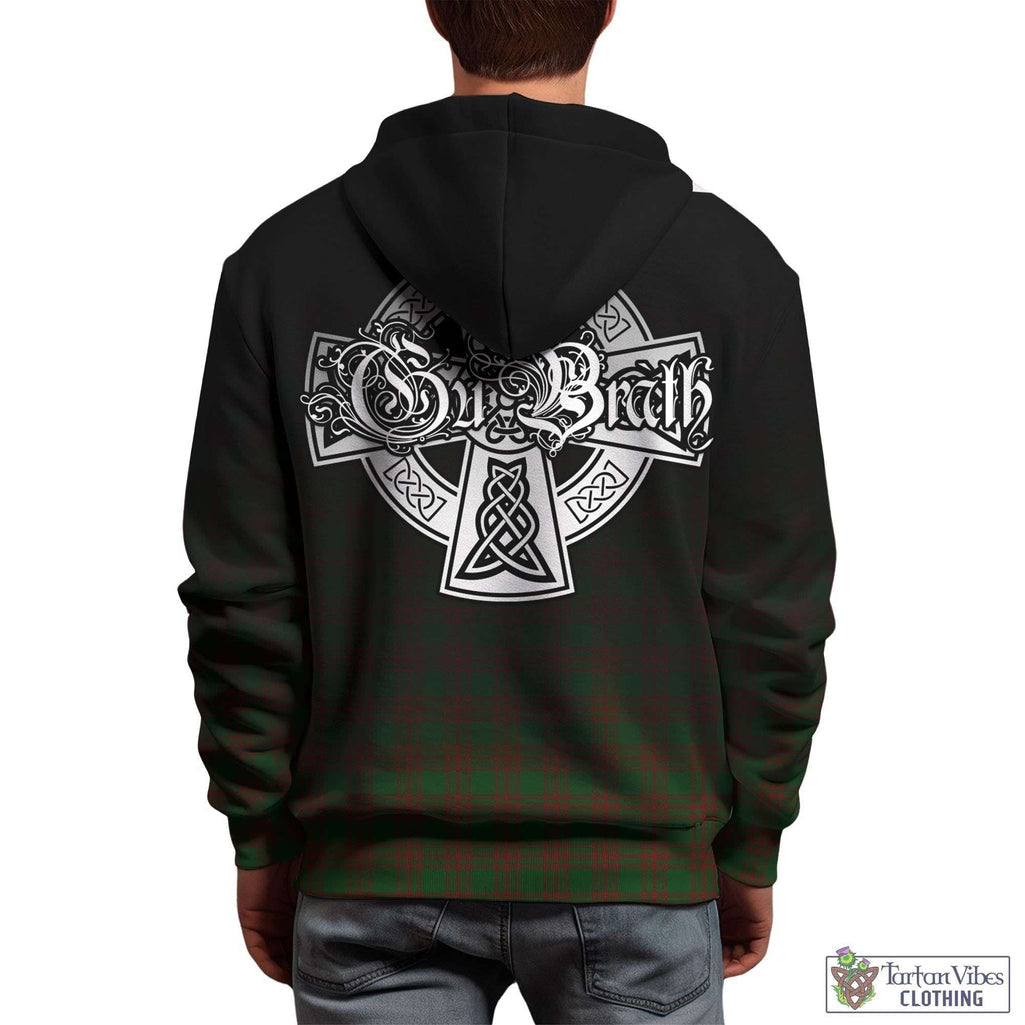 Menzies Tartan Hoodie Featuring Alba Gu Brath Family Crest Celtic Inspired - Tartan Vibes Clothing