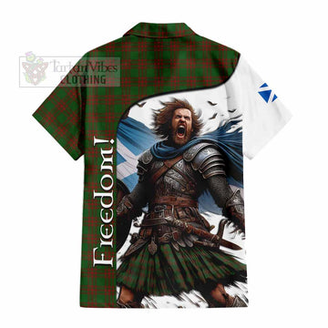 Menzies Crest Tartan Hawaiian Shirt Inspired by the Freedom of Scottish Warrior - Tartan Vibes Clothing